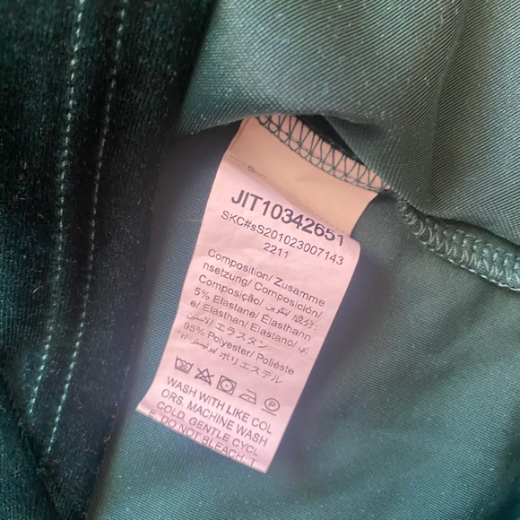 VELVET GREEN WRAP FRONT DRESS SZ M - Picture 6 of 8